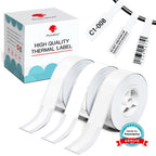 Phomemo D30 Label Maker Tape Cable Wire Label Tape, Black on White Sticker White/White/White