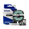 Epson LABELWORKS 212BWPX Label Tape - Black on White - 1/2" (12mm), 30ft
