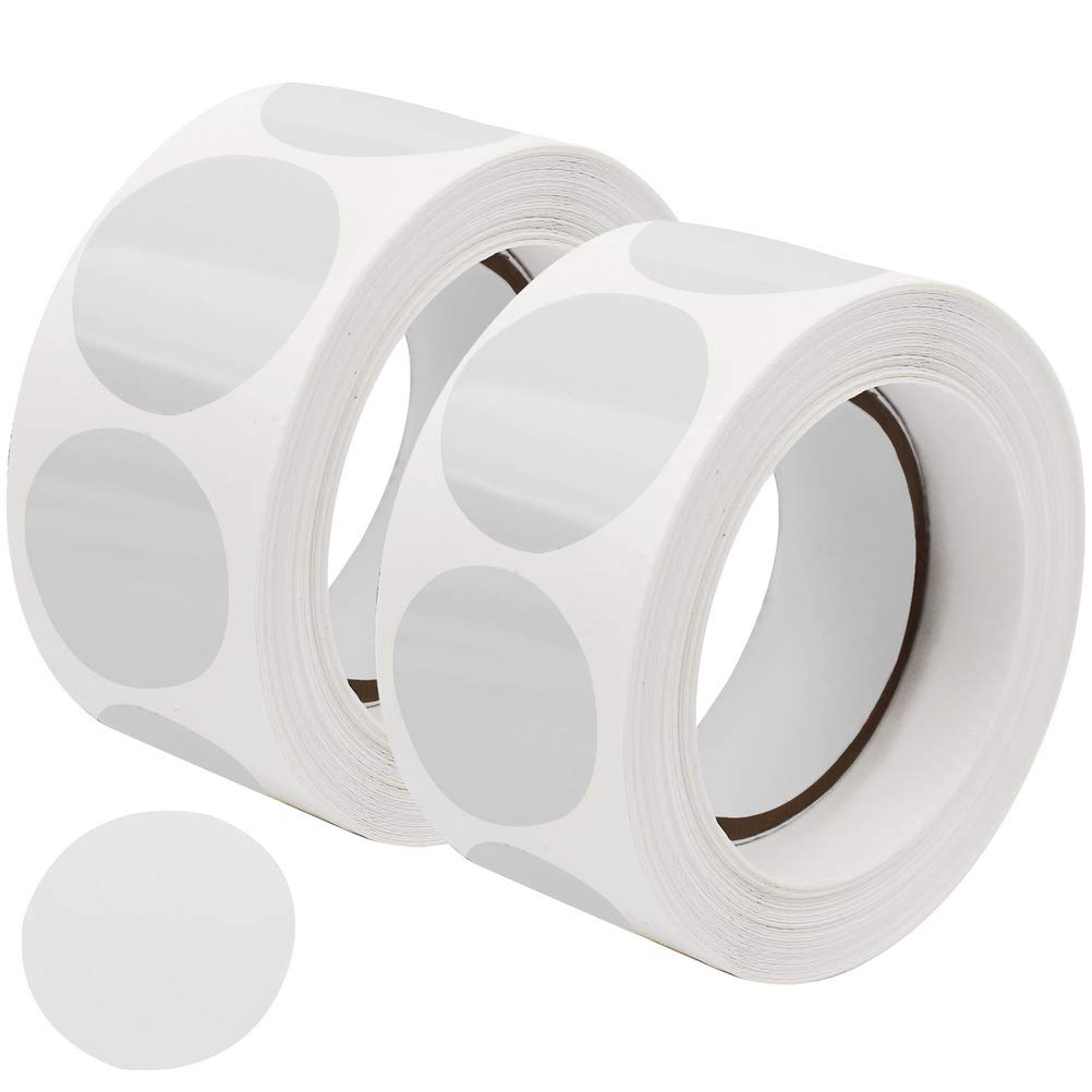 Set of 1000 clear round retail package seals by SUMAJU, 1-inch color-coding labels for envelopes, boxes, and gift packaging.
