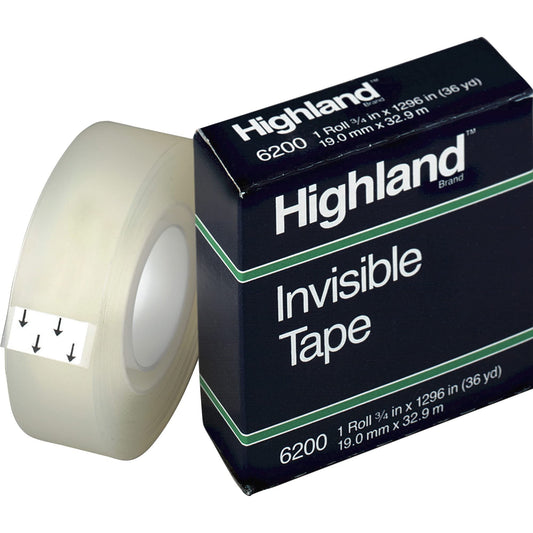Highland 3/4" W Matte-Finish Invisible Tape