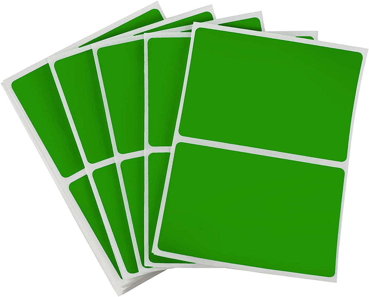 Green ChromaLabel 2x3 inch rectangular color-coding inventory labels with 50 stickers per pack.