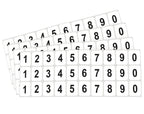 ChromaLabel Number Stickers, 1 x 3/4 Inch White, 300/Pack