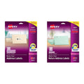 Avery Clear Easy Peel Address Labels for Laser Printers (15660) and Avery Matte Frosted Clear Return Address Labels for Laser Printers (15667)