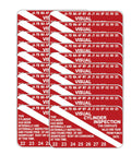 Scuba Visual Cylinder Inspection Sticker Decal Tag Years 2022-2028 (20 Pack)