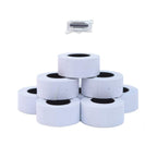 2-Line White Labels for SBLabeler Price and Date Guns / 6000 Two Line Blank Labels/Black Ink Roller Included 2-Line