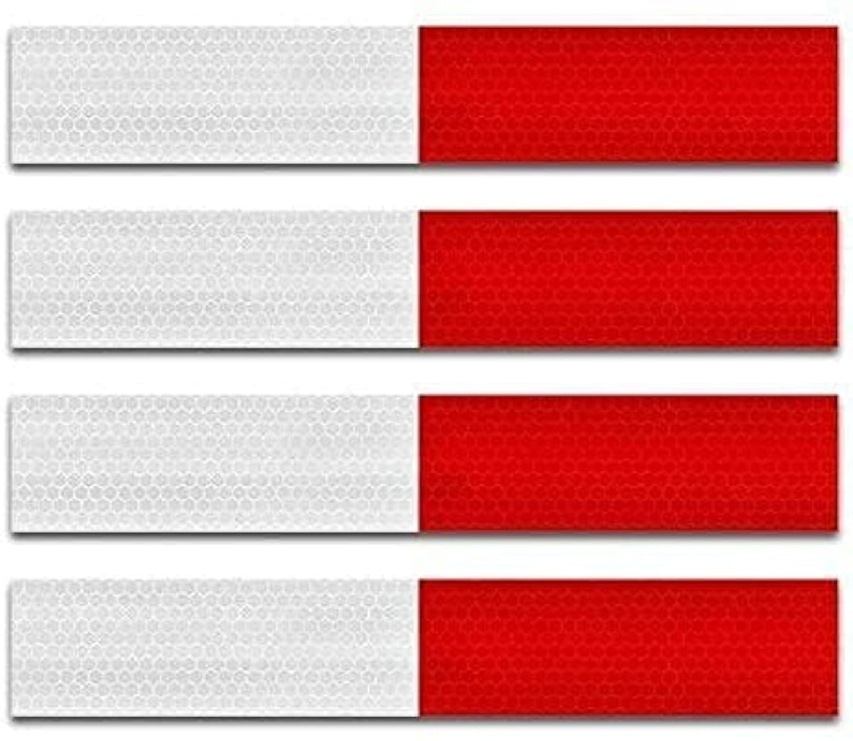 Reflective Tape ，Reflective Tape for Trailers， 2”x12'', 20pack Waterproof Self Adhesive Auto Truck Safety Reflector Strips Hazard Caution Warning Sticker for Road Signs, Trucks, RVs, Cars - 20 pack1 20 Pack