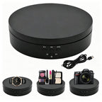 Denpetec Motorized Rotating Display Stand, 360 Degree Electric Turntable Matte