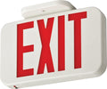 Lithonia Lighting Single-Sided LED Exit Sign, Switchable Red Green, White 11.63" | Sign Only (Ni-Cd Battery)