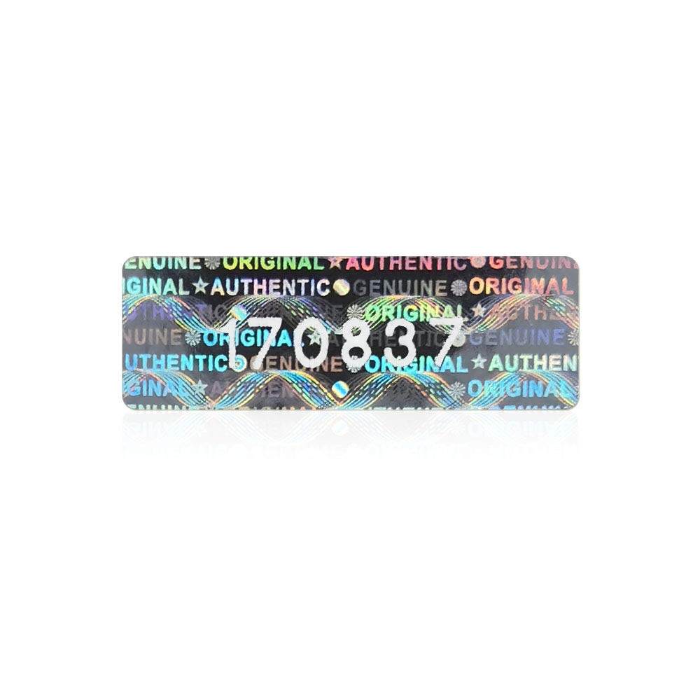550 pcs Tamper Proof Hologram Stickers High Security Tamper Evident Seal Warranty Void Original Genuine Authentic Holographic Labels/Stickers w/Unique Sequential Serial Numbering(Silver) Silver 550 pcs
