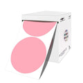 3 Inch Round Permanent Color-Code Dot Sticker, Pink Color Coding Label 1 Roll-500PCS