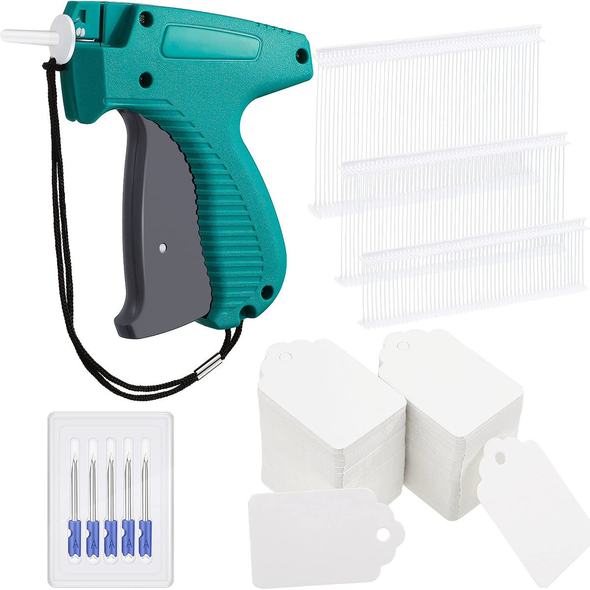 Honoson 2006 Pcs Clothing Price Tags Gun with Tags Set, Scalloped Blank