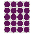ChromaLabel 1-inch purple round color-coding label stickers, removable, 1000 pack with 20 labels per sheet for organization.