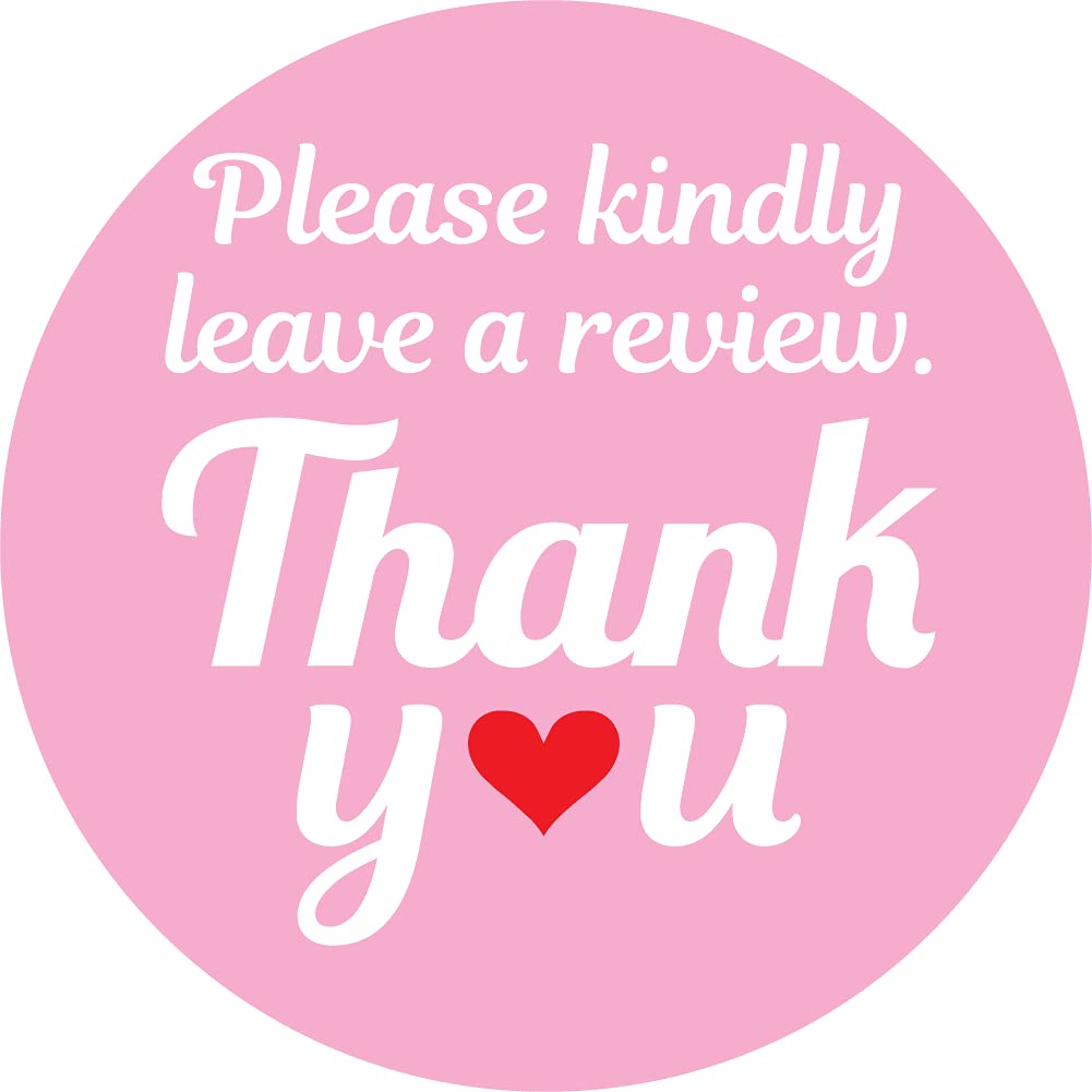 Superb Home Please Kindly Leave A Review Thank You Stickers 1,000 Pink