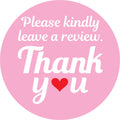 Superb Home Please Kindly Leave A Review Thank You Stickers 1,000 Pink