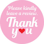Superb Home Please Kindly Leave A Review Thank You Stickers 1,000 Pink