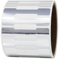 Silver Blank Tamper Evident Labels 0.5 x 2.75 Inch 500 Total Clear Stickers - Tamper Proof Stickers, Ideal for Food Delivery, Food Packaging, Envelope Seals, Product Protection