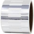 Silver Blank Tamper Evident Labels 0.5 x 2.75 Inch 500 Total Clear Stickers - Tamper Proof Stickers, Ideal for Food Delivery, Food Packaging, Envelope Seals, Product Protection