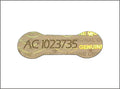 1000 pcs Gold Security Hologram Labels 0.78 x 0.27 inches, Void Warranty Stickers Tamper evident Seals Dogbone with Serial Numbers