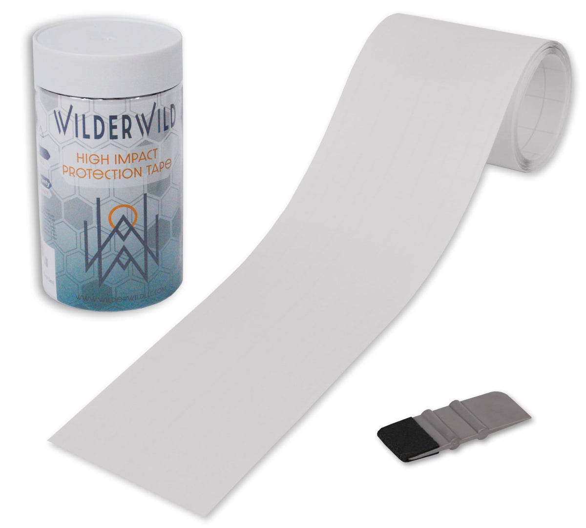 Bike Frame Protection Tape- High Impact Clear Vinyl Wrap Includes Tool (4”x72) Bicycle Frame Protector, Mountain Bike Frame Guard Chainstay Protector (Clear) Clear Matte