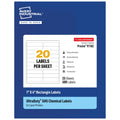 Avery® UltraDuty® GHS Labels, Waterproof, 1 x 4" White Rectangle Labels , 500 Total, Use with Laser Printers 1" X 4" 500 labels