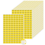 Bright yellow garage sale stickers with preprinted pricing labels, 2464 pieces on 22 sheets, ideal for yard sale pricing by Tiyaogm.