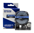 Epson LABELWORKS 209BBPX Label Tape - Black on Blue - 3/8" (9mm), 30ft 9mm