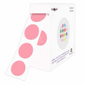 Pink PARLAIM 0.75-inch round adhesive color-coding circle dot labels on a roll, ideal for kids and office organization.
