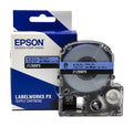 Epson LABELWORKS 212BBPX Label Tape - Black on Blue - 1/2" (12mm), 30ft 12mm