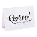 Wedding & Party Reserved Signs - 10 Pack, 4 x 6 Inches