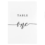 Crisky Table Number Cards 1-30 for Wedding, Anniversary, Birthday, Bridal Shower Party. Black Double-Sided Design 4 x 6 Inch Number One - Thirty & Head Table.
