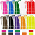Marspark 1600 Pieces Rectangular Color Coding Stickers 1.57 x 0.75 Inch