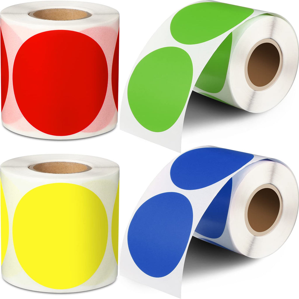 Marspark 1000 Pieces 2 Inch Color Coding Label Dot Stickers
