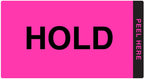 ChromaLabel fluorescent pink and yellow double-layer quality control labels with hold and released imprints, 2.88 x 3 inches, pack of 25.