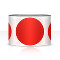 500 PCS Dot Sticker Tape 2" Inch Round Color Coding Labels Removable Writable Circle Floor Decal for Marking Organizing Social Distancing Red