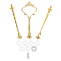 Three-Tier Cake Stand Fittings, Zinc Alloy, Ice Color