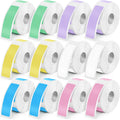Marspark 1920 Pieces Label Tape Print Stickers Compatible with D30 Printer