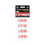Unleaded Sticker, Unleaded Fuel Only Sticker for Fuel Cans and Outdoor Power Equipment - Weather Proof, Extreme Stick, Commercial Grade Fuel Labels by Fuel Stickers - USA Made (2x1 inch), 20 Labels 20-Pack