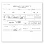NextDayLabels - Veterinarian, 3-Part Rabies Vaccination Certificates for Cats & Dogs (100 Sets per Package)