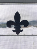 Retractable Screen Door Decals - 5 per Package - Keep Children Safe - Alert Birds, Dogs, Kids - Warn, Protect, Window Safety - Fleur De Lis (White) White