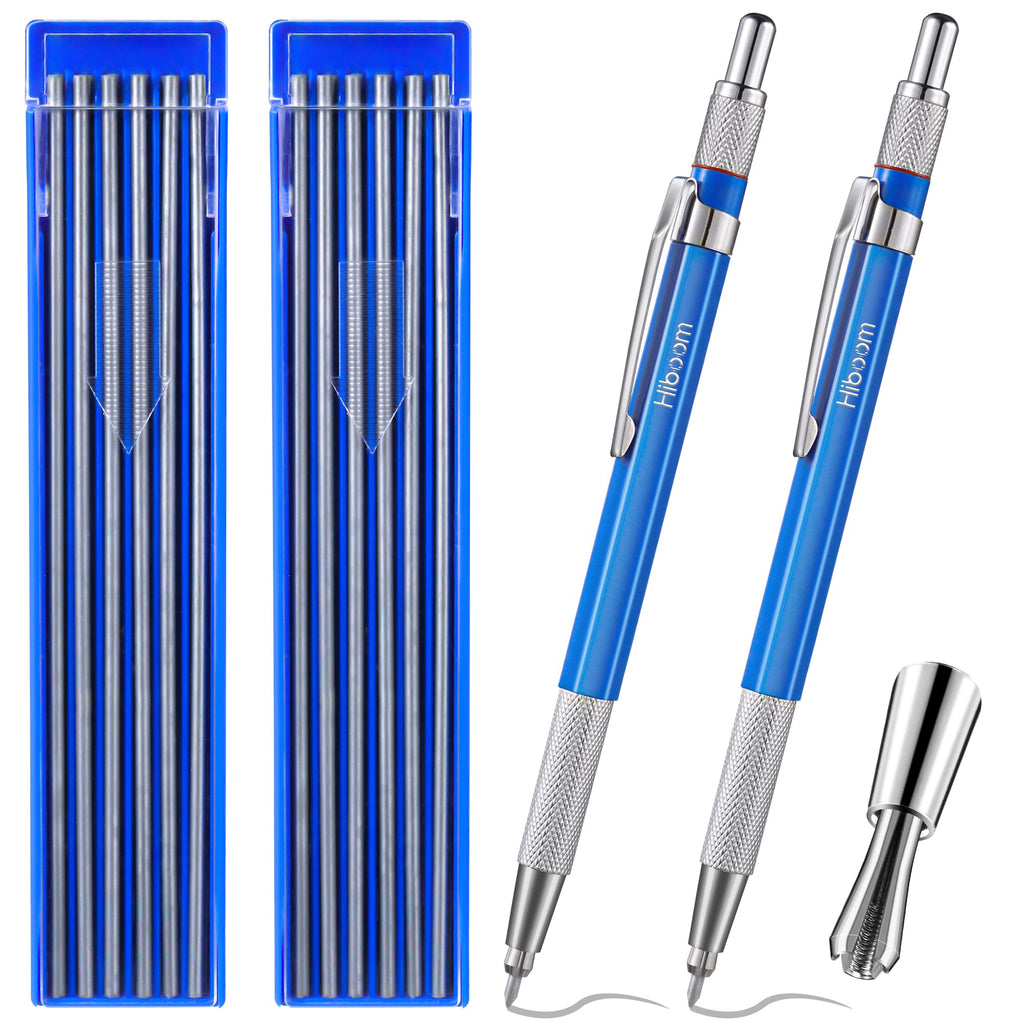 Hiboom 2PCS Welders Pencil with 24 Pcs Silver Round Refills 2