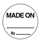 White ChromaLabel 1-inch round color-coding food dot labels with color codes, 1,000 per pack, made on for food labeling.