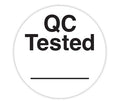 White ChromaLabel 3/4 inch round color-coding labels with permanent adhesive, QC tested for quality control, 500 pack