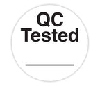White ChromaLabel 3/4 inch round color-coding labels with permanent adhesive, QC tested for quality control, 500 pack