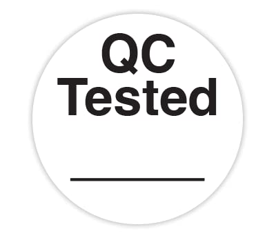 White ChromaLabel 3/4 inch round color-coding labels with permanent adhesive, QC tested for quality control, 500 pack