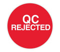 Red ChromaLabel 3/4 inch round color-code quality control rejected dot stickers, 500 pack for labeling and quality checks.