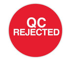 Red ChromaLabel 3/4 inch round color-code quality control rejected dot stickers, 500 pack for labeling and quality checks.