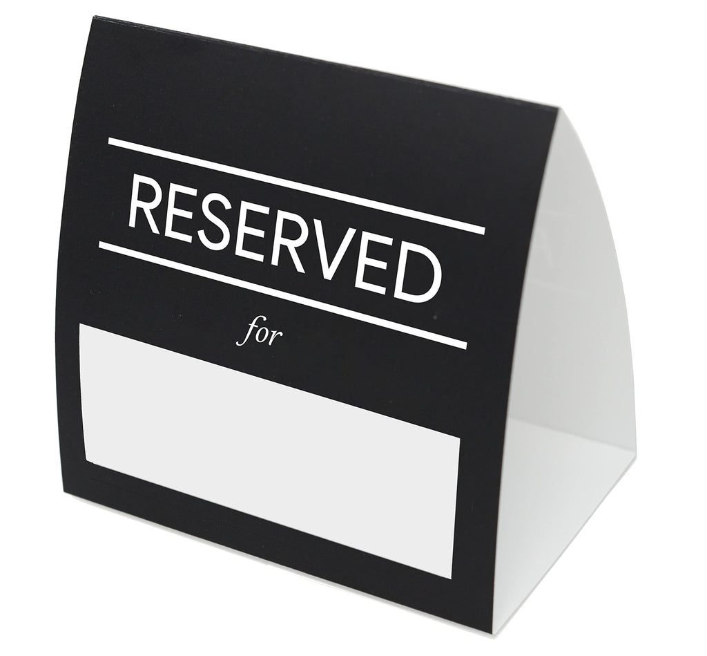 Reserved For Table Signs 20 Pack Reserved For