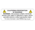 ChromaLabel 1x3 inch Proposition 65 warning rectangle labels, color-coding labels on a roll, full warning safety labels