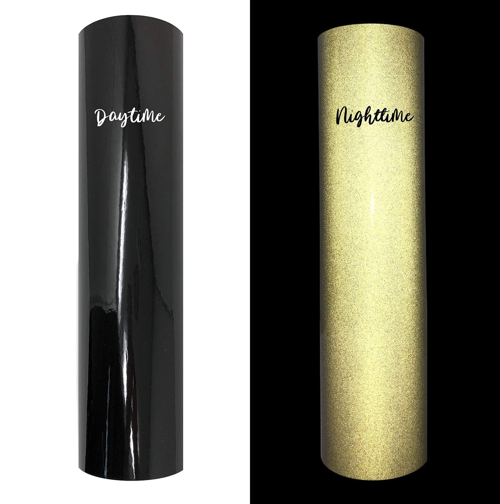 Black Reflective Vinyl Adhesive, 12" x 4 FT Roll by Turner Moore Edition 12" x 4FT Black