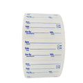 2x1 Dissolvable Food Labels, 1000 Food Container Stickers, Blue